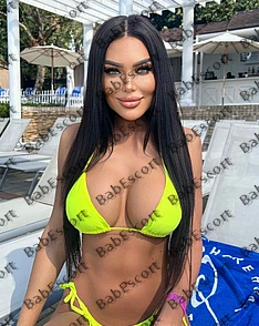 Sabina 21 year old Russian, Caucasian (white), Busty, Brown, Long, Breast size D escort in Sharjah