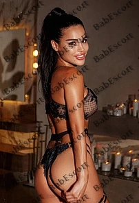 Natali 22 year old Russian, Caucasian (white), Busty, Black, Long, Breast size C escort in Al Ain