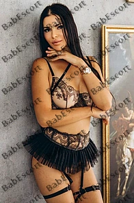 Gia 26 year old Ukrainian, Caucasian (white), Busty, Black, Long, Breast size C escort in Ajman