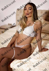 Sandra 23 year old Russian, Caucasian (white), Busty, Blonde, Long, Breast size C escort in Ajman
