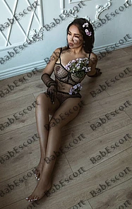 Rabiya 30 year old Kazakh, Asian, Slim, Black, Long, Breast size D escort in Dubai thumbnail 5
