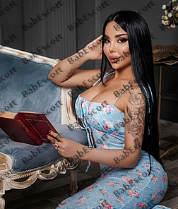 Amalia 23 year old Russian, Caucasian (white), Slim, Black, Medium, Breast size C escort in Dubai