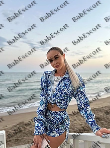 Aleksandra 23 year old Russian, Mixed, Slim, Blonde, Medium, Breast size B escort in Dubai