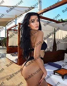 Estelle 23 year old Russian, Caucasian (white), Slim, Black, Long, Breast size B escort in Dubai