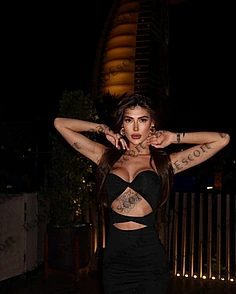 Seraphina 25 year old Russian, Caucasian (white), Tall, Black, Long, Breast size C escort in Dubai