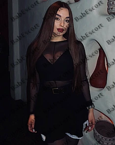 Stella 21 year old Russian, Caucasian (white), Slim, Black, Long, Breast size B escort in Abu Dhabi