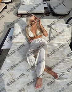Celeste 23 year old Russian, Mixed, Slim, Blonde, Long, Breast size A escort in Abu Dhabi