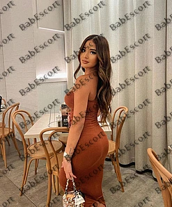 Marceline 19 year old Brazilian, Latin, Slim, Brown, Long, Breast size B escort in Abu Dhabi