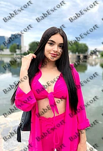 Vika 19 year old Russian, Caucasian (white), Curvy, Black, Long, Breast size C escort in Sharjah